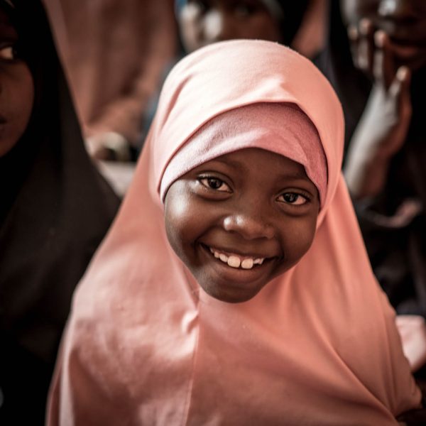 Muslim little girls in school
